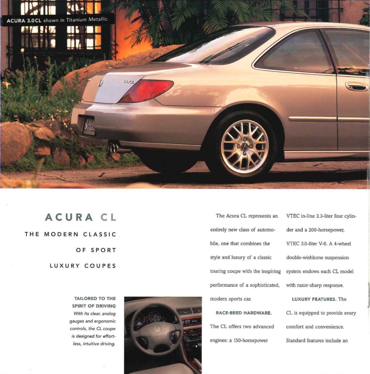 1999 Acura Brochure Page 8